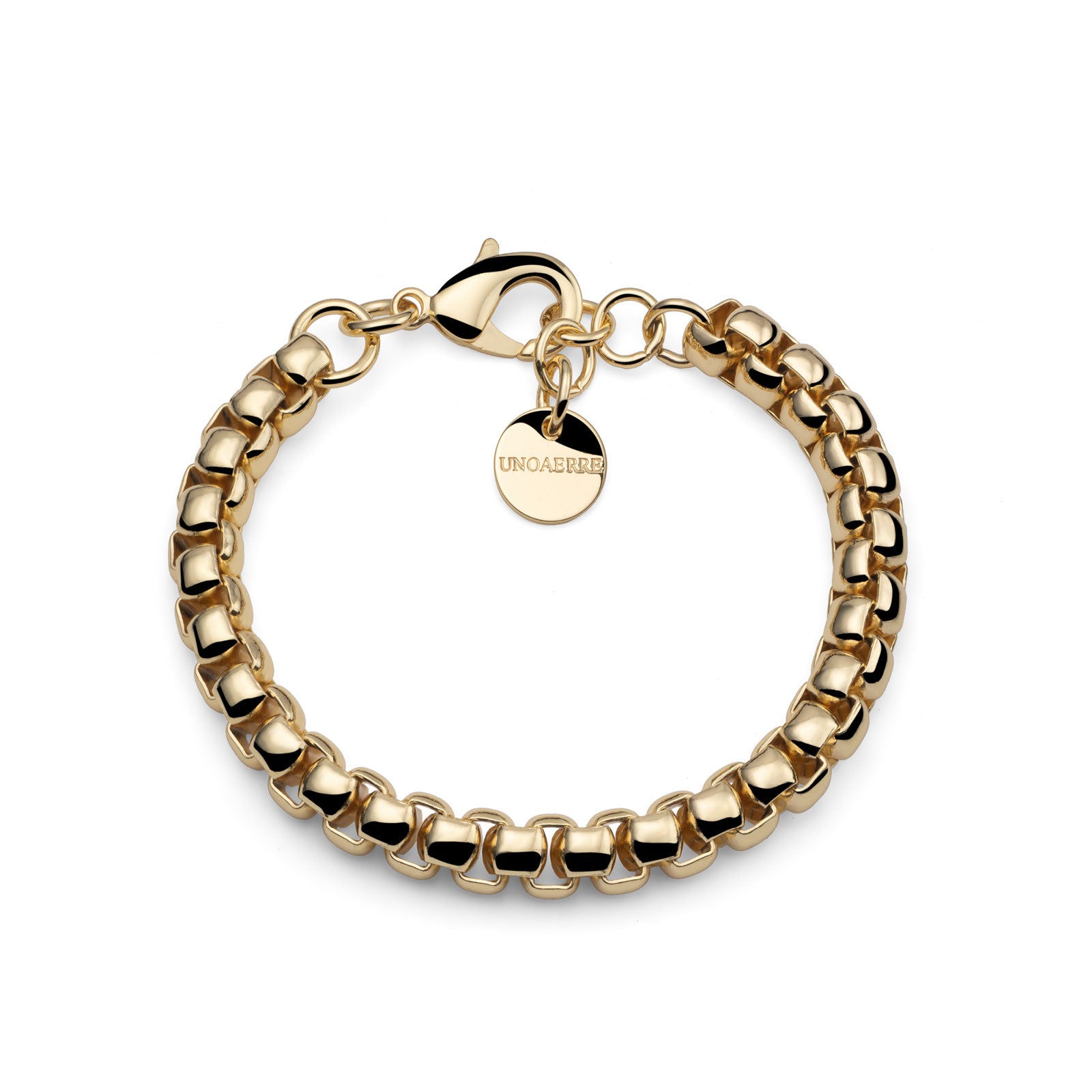 Bracciale Unoaerre catena veneziana ottone dorato - packshot ufficiale