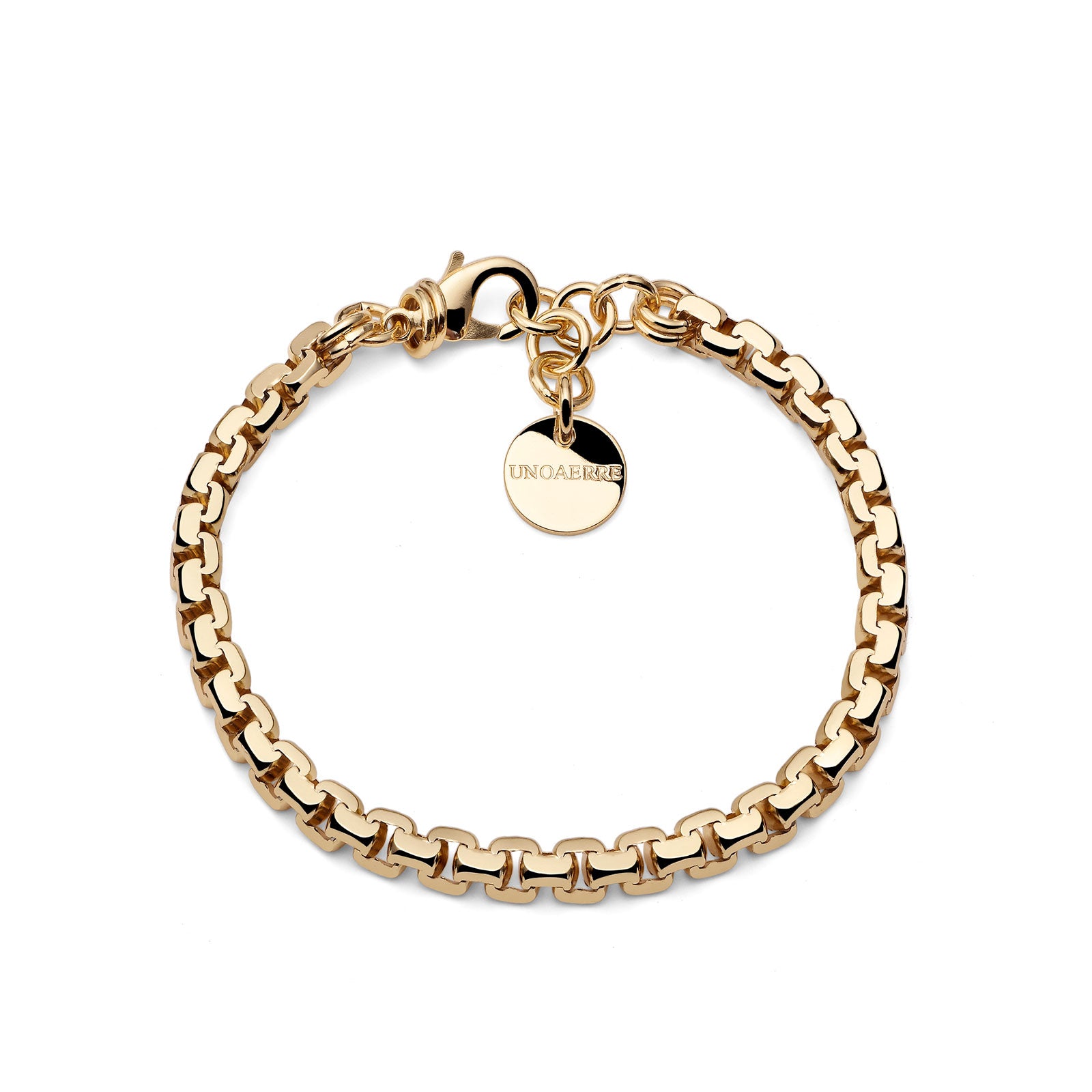Bracciale Unoaerre catena diamantata ottone dorato - packshot ufficiale
