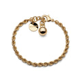 Bracciale Unoaerre maglia corda ottone dorato - packshot ufficiale