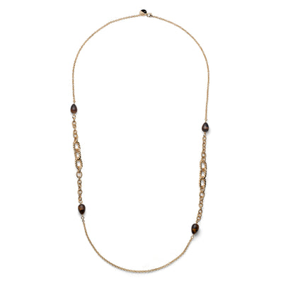Collana Unoaerre Joya Torchon e Occhio di Tigre