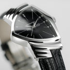 Orologio Hamilton Ventura Quarzo Quadrante Nero - dettaglio quadrante