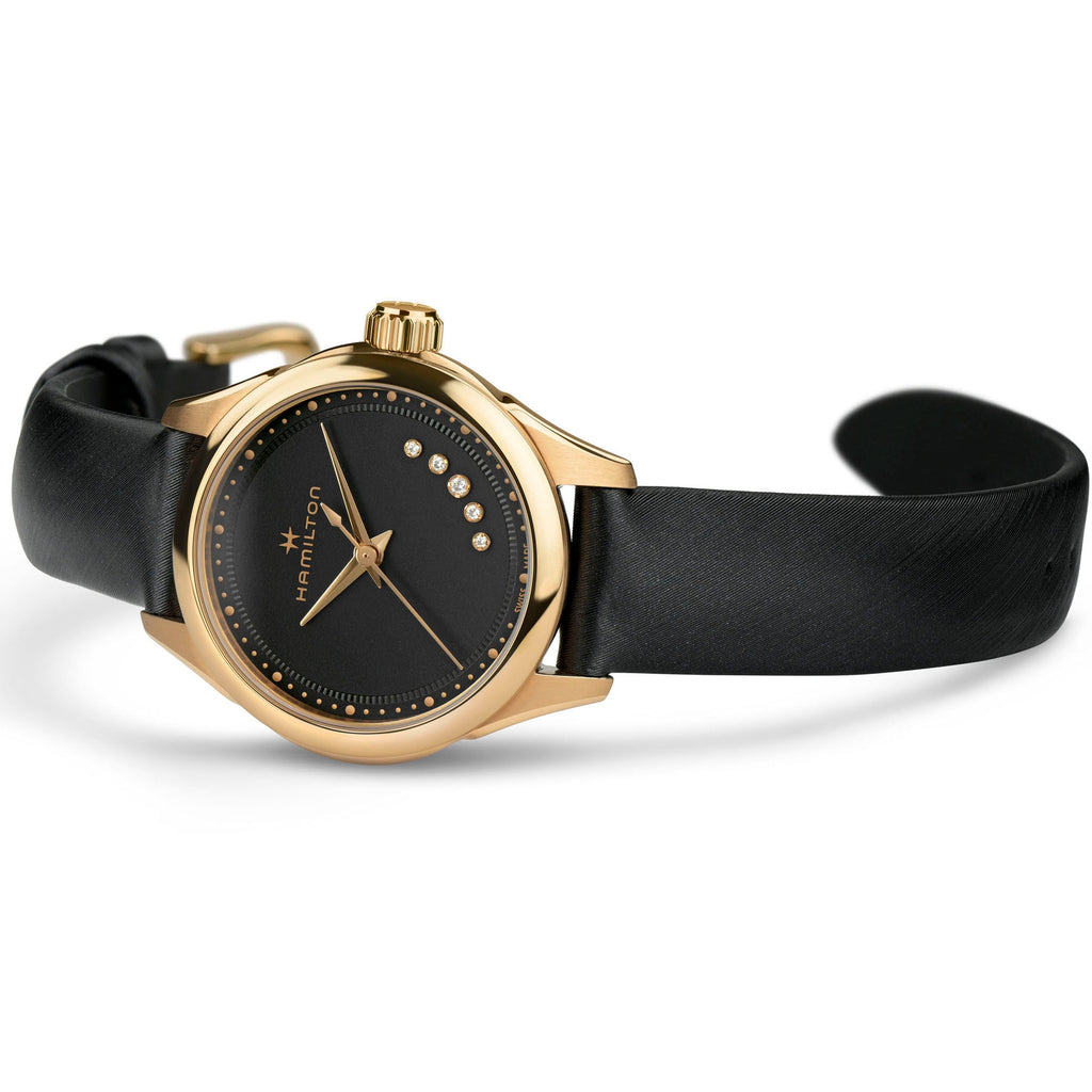 Orologio Hamilton Jazzmaster Lady Quarzo diamante - vista laterale