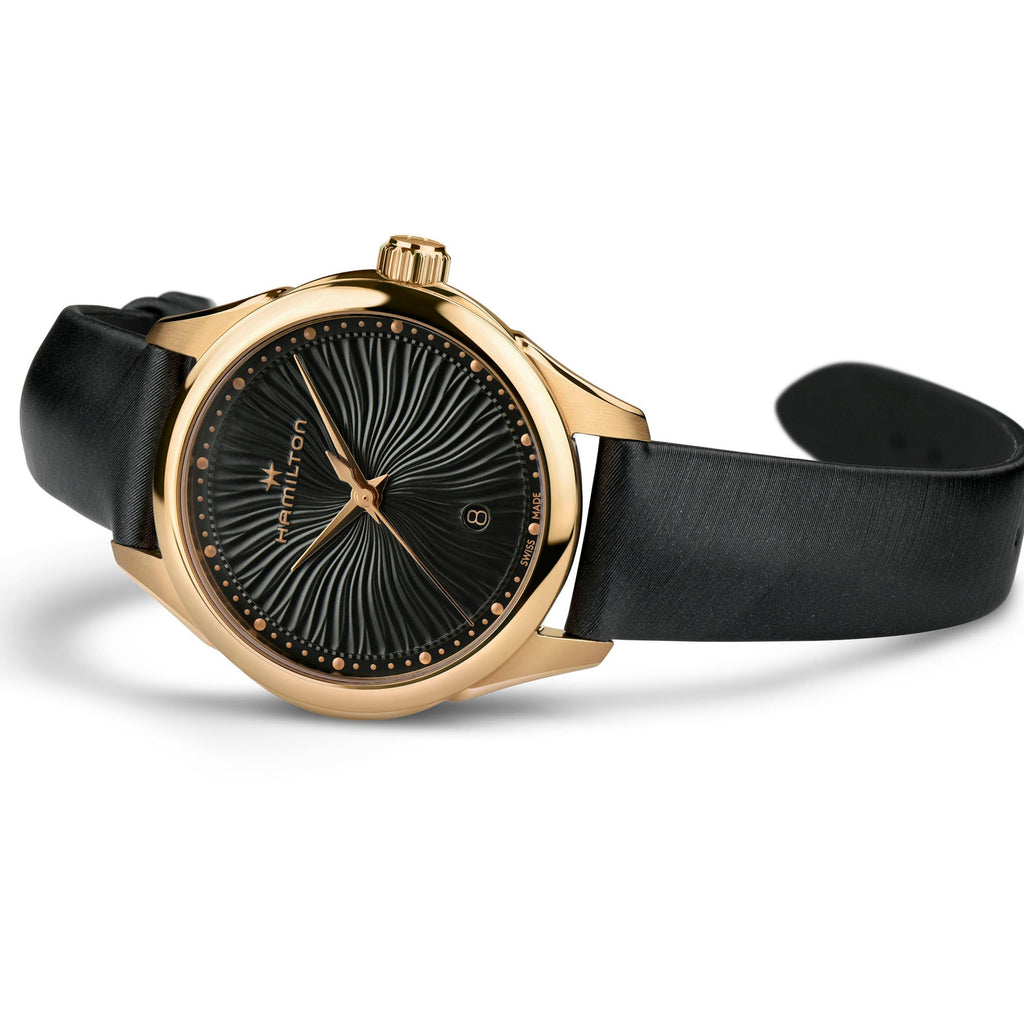 Orologio Hamilton Jazzmaster Lady Quarzo diamante - vista laterale