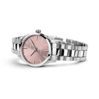 Orologio Hamilton Jazzmaster Quarz quadrante rosa 32mm - vista laterale