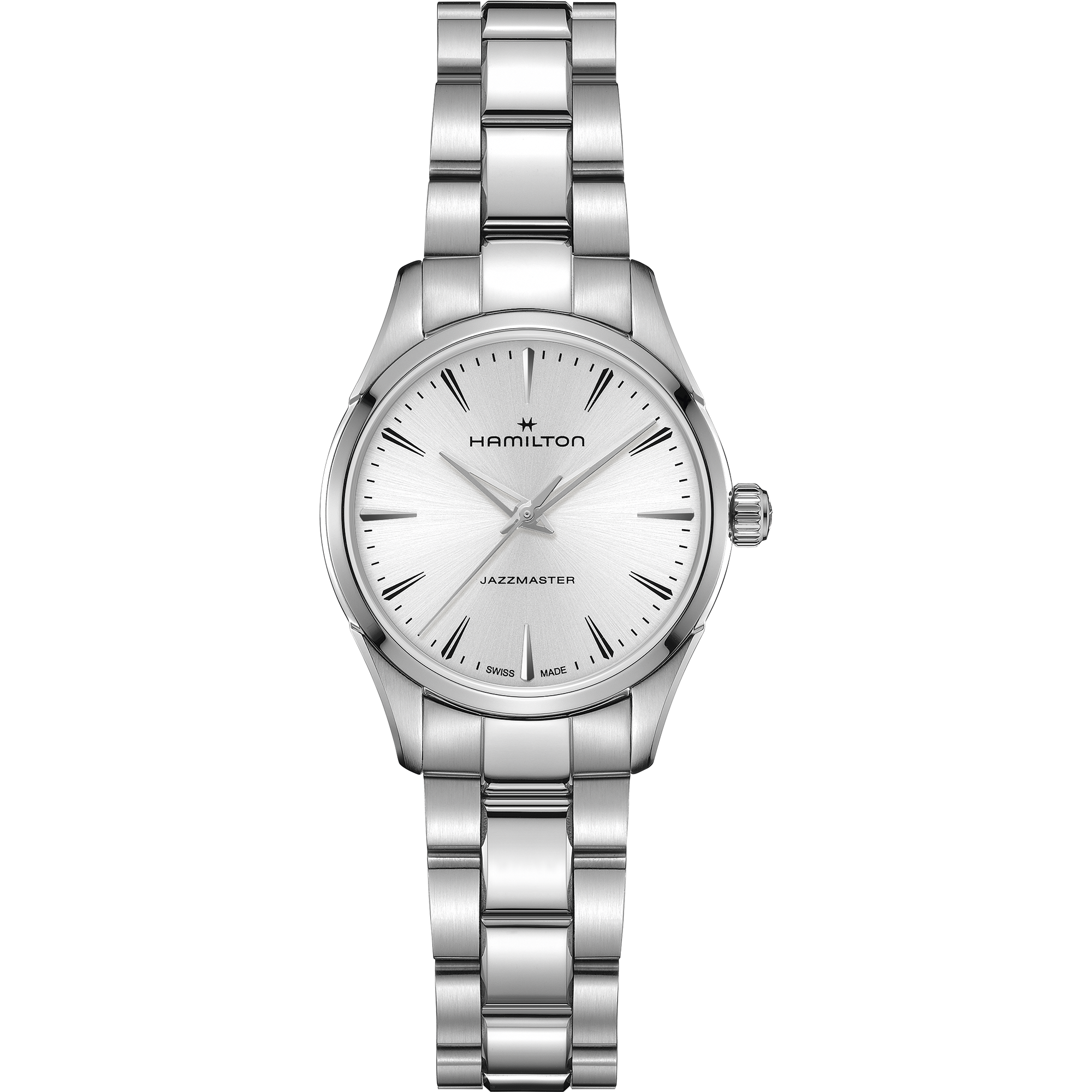 Orologio Hamilton Jazzmaster Quarz Quadrante Argento 34mm