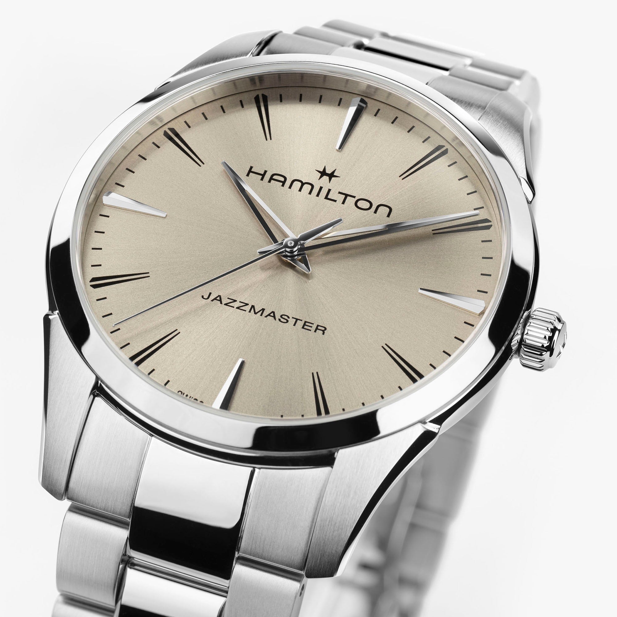 Orologio Hamilton Jazzmaster Quarz Quadrante Avorio 34mm - dettaglio quadrante