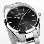 Orologio Hamilton Jazzmaster Quarz quadrante nero 40mm - dettaglio quadrante
