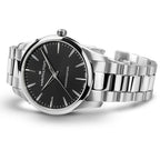 Orologio Hamilton Jazzmaster Quarz quadrante nero 40mm - vista laterale