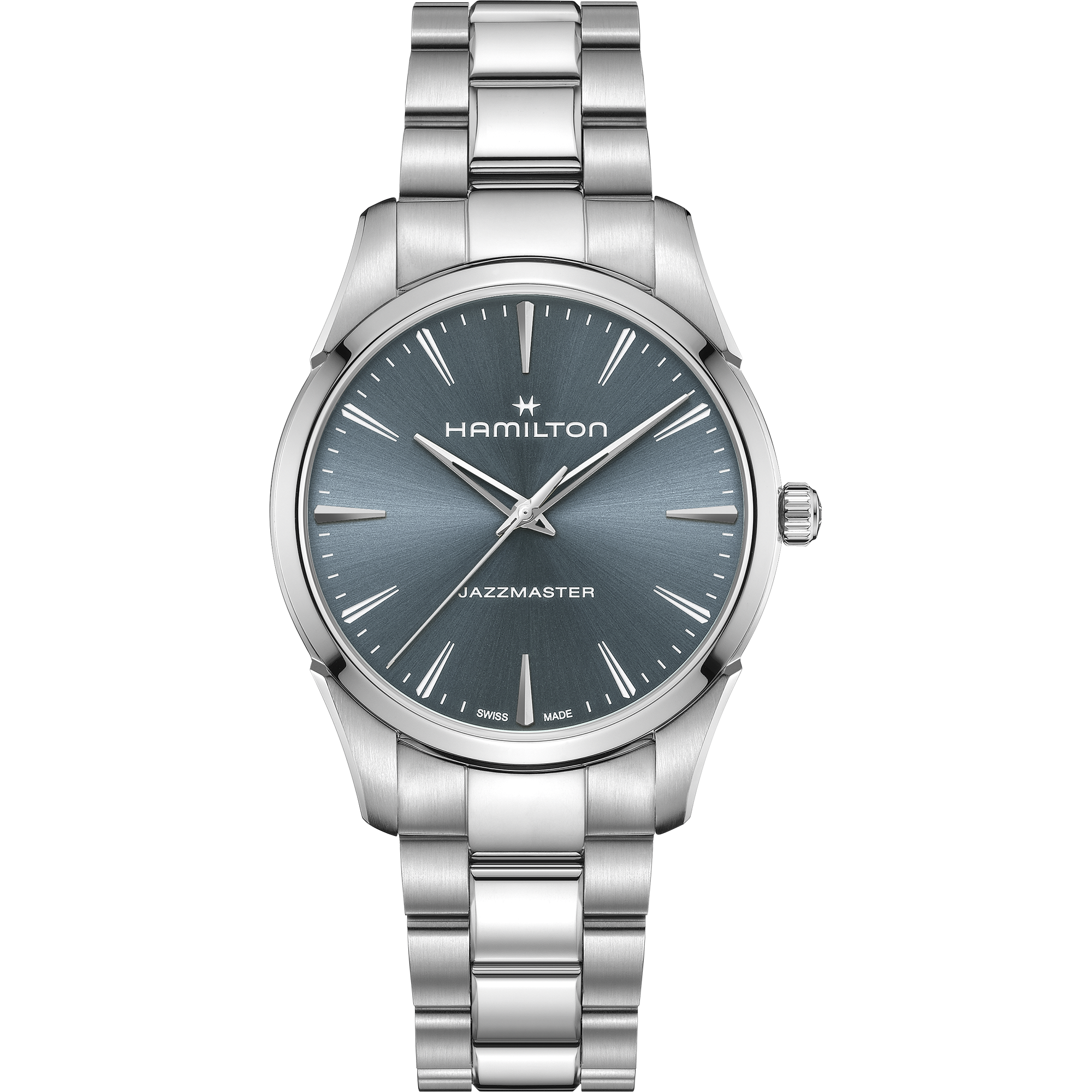 Orologio Hamilton Jazzmaster Quarz Quadrante Blu 34mm