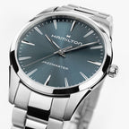 Orologio Hamilton Jazzmaster Quarz quadrante blu 40mm - dettaglio quadrante