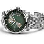 Orologio Hamilton Jazzmaster Open Heart Auto acciaio - vista laterale