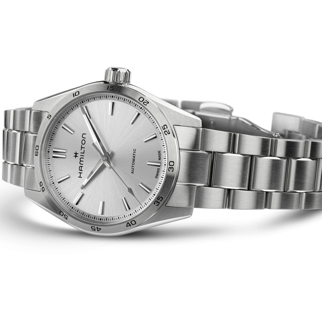 Orologio Hamilton Jazzmaster Performer Auto acciaio - vista laterale