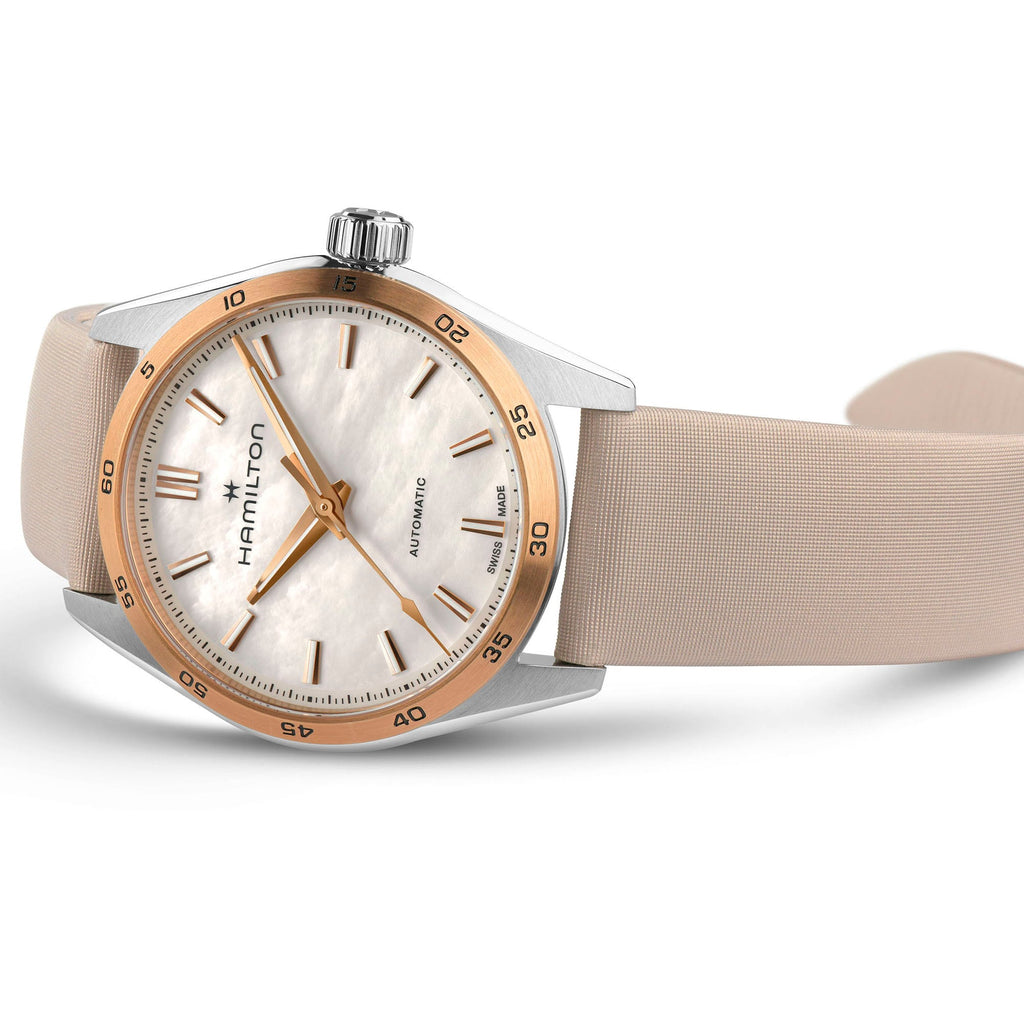 Orologio Hamilton Jazzmaster Performer Auto acciaio - vista laterale