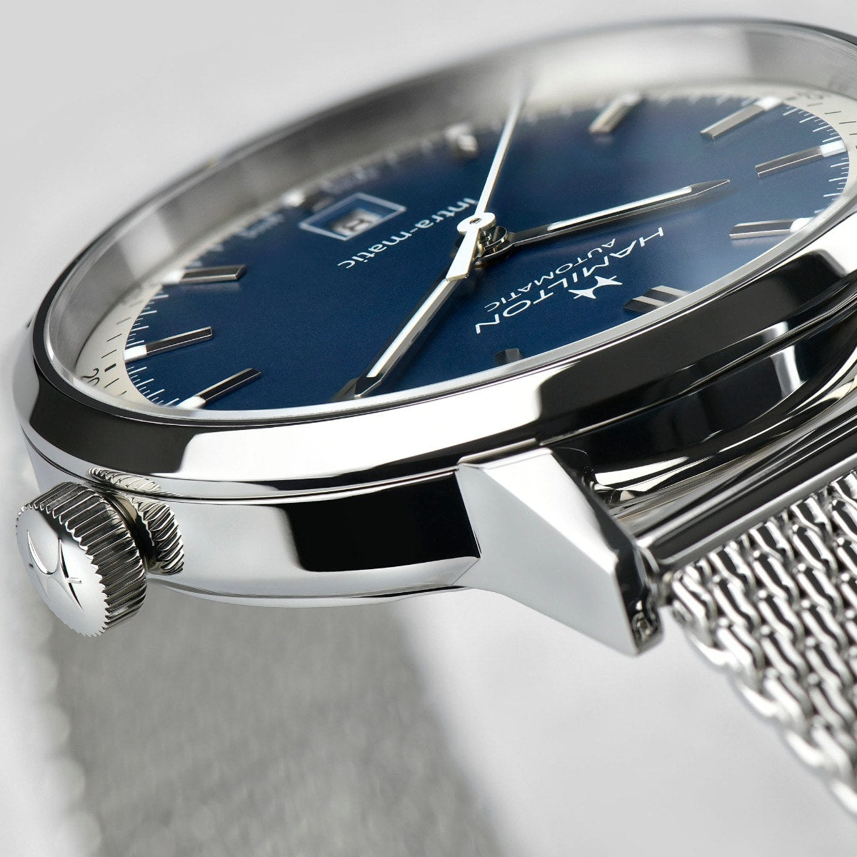 Orologio Hamilton American Classic Intra-Matic Auto 40 mm Acciaio - dettaglio quadrante