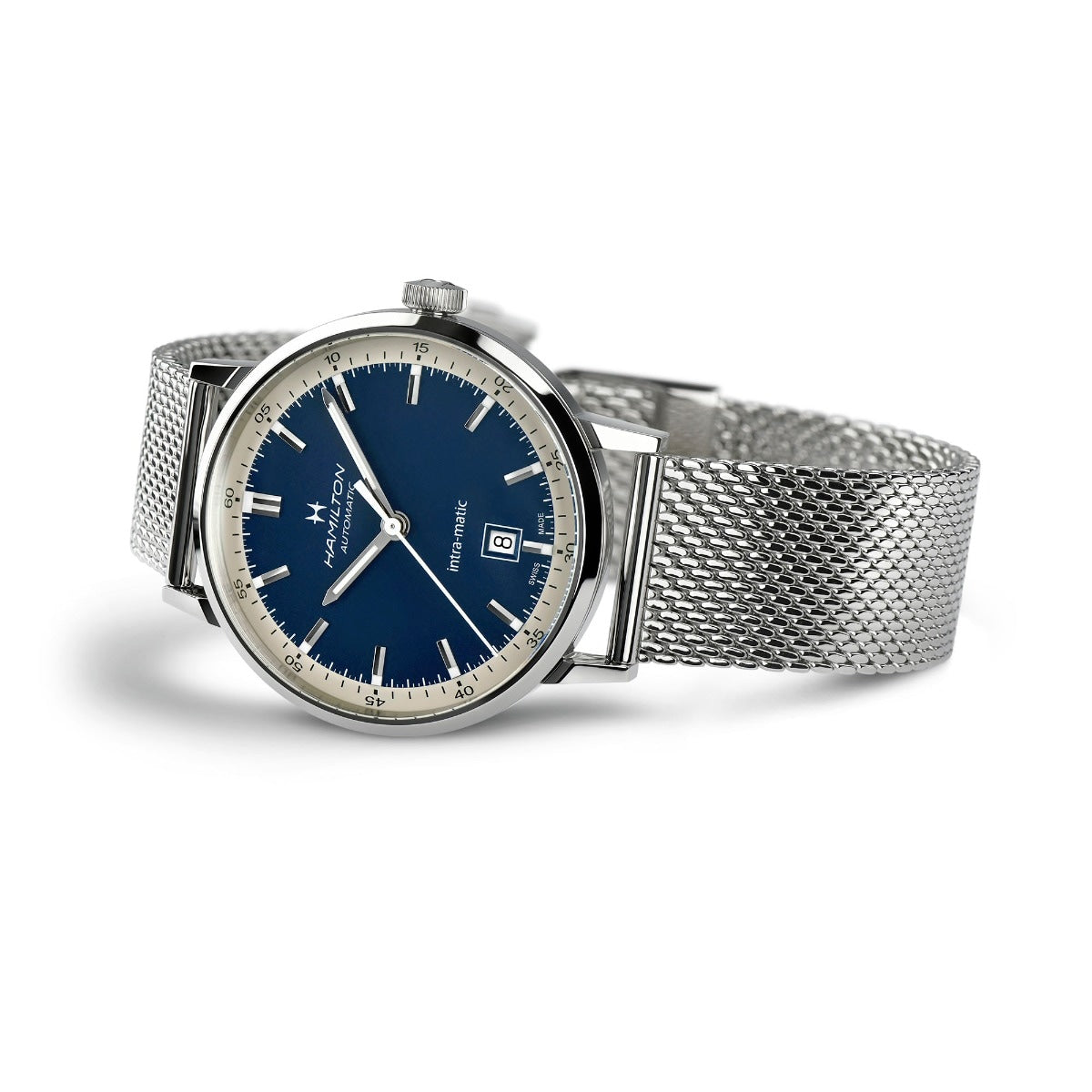 Orologio Hamilton American Classic Intra-Matic Auto 40 mm Acciaio - vista laterale