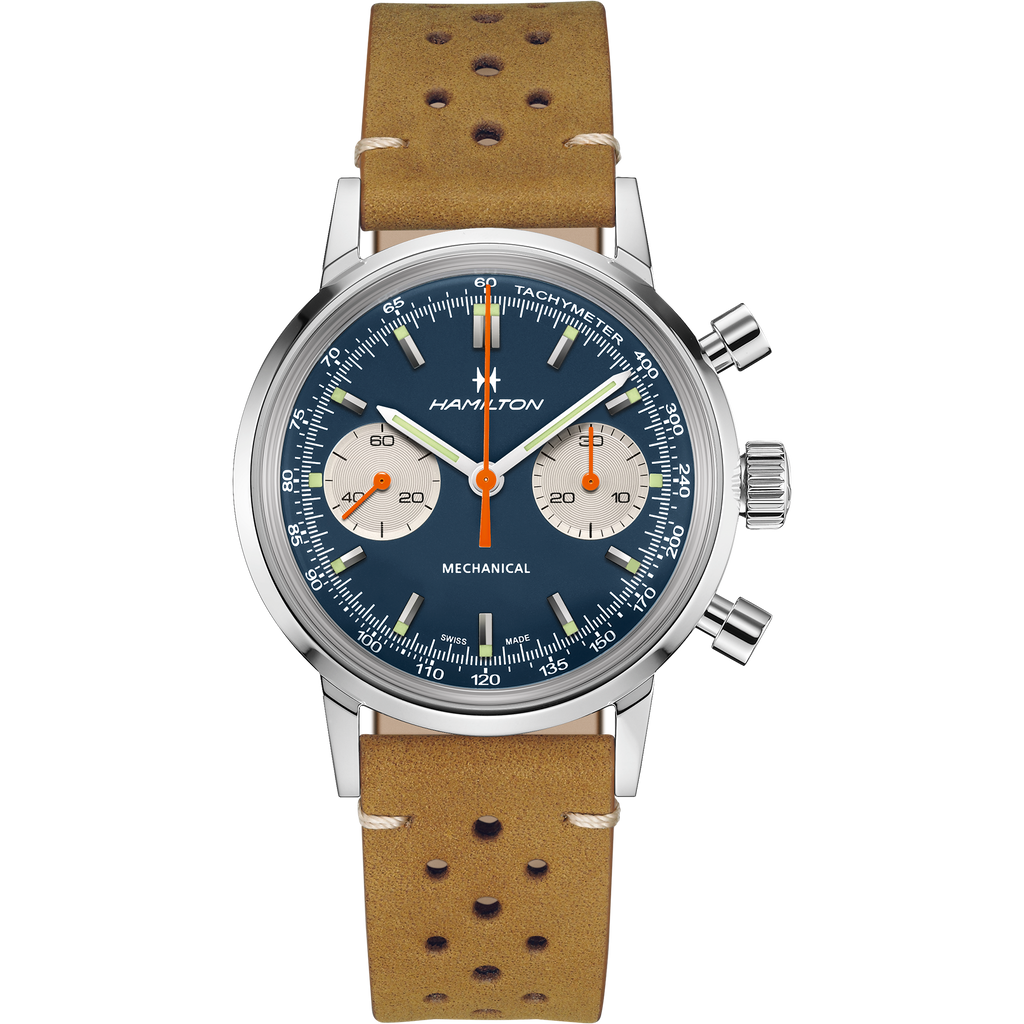 Orologio Hamilton American Classic Intra-Matic Chronograph H Blu 40mm