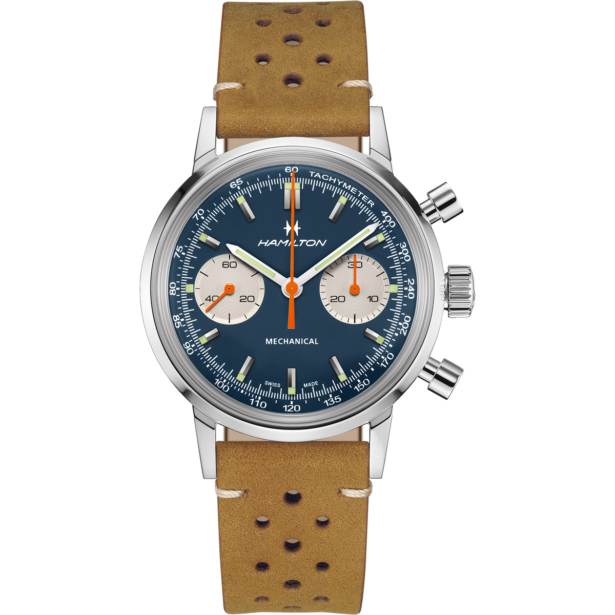 Orologio Hamilton American Classic Intra-Matic Chronograph H Blu 40mm