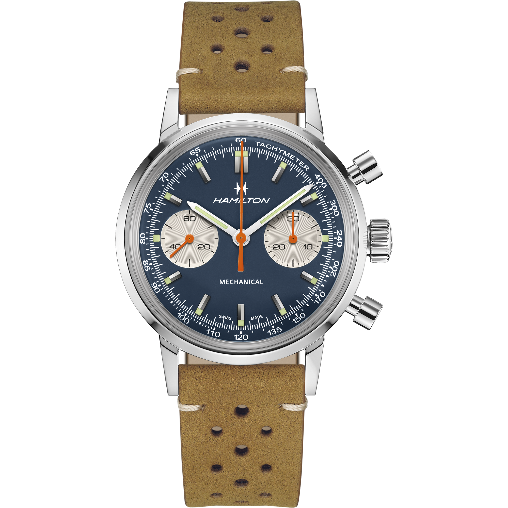 Orologio Hamilton American Classic Intra-Matic Chronograph H Blu 40mm