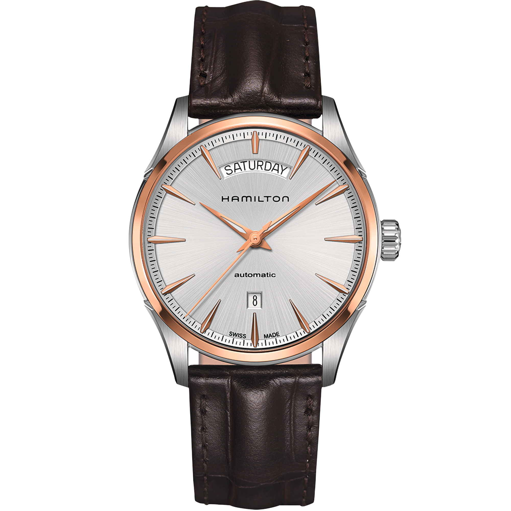 Orologio Hamilton Jazzmaster Automatico Giorno Data 42 mm Rosa