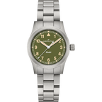 Orologio Hamilton Khaki Field Quartz 33mm Acciaio Verde
