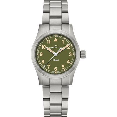 Orologio Hamilton Khaki Field Quartz 33mm Acciaio Verde