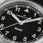 Orologio Hamilton Khaki Field Quartz 33mm Cinturino Nato - dettaglio quadrante
