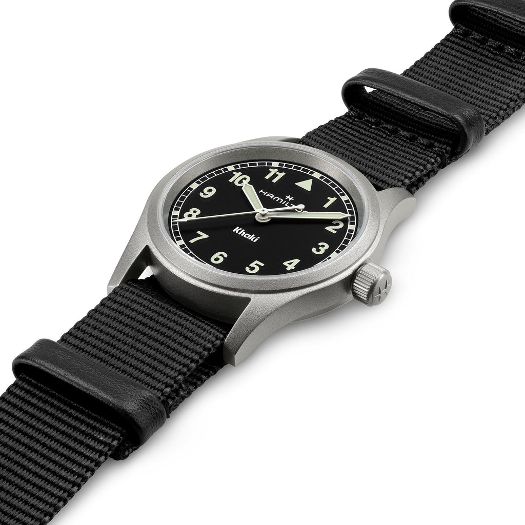 Orologio Hamilton Khaki Field Quartz 33mm Cinturino Nato - vista d'insieme