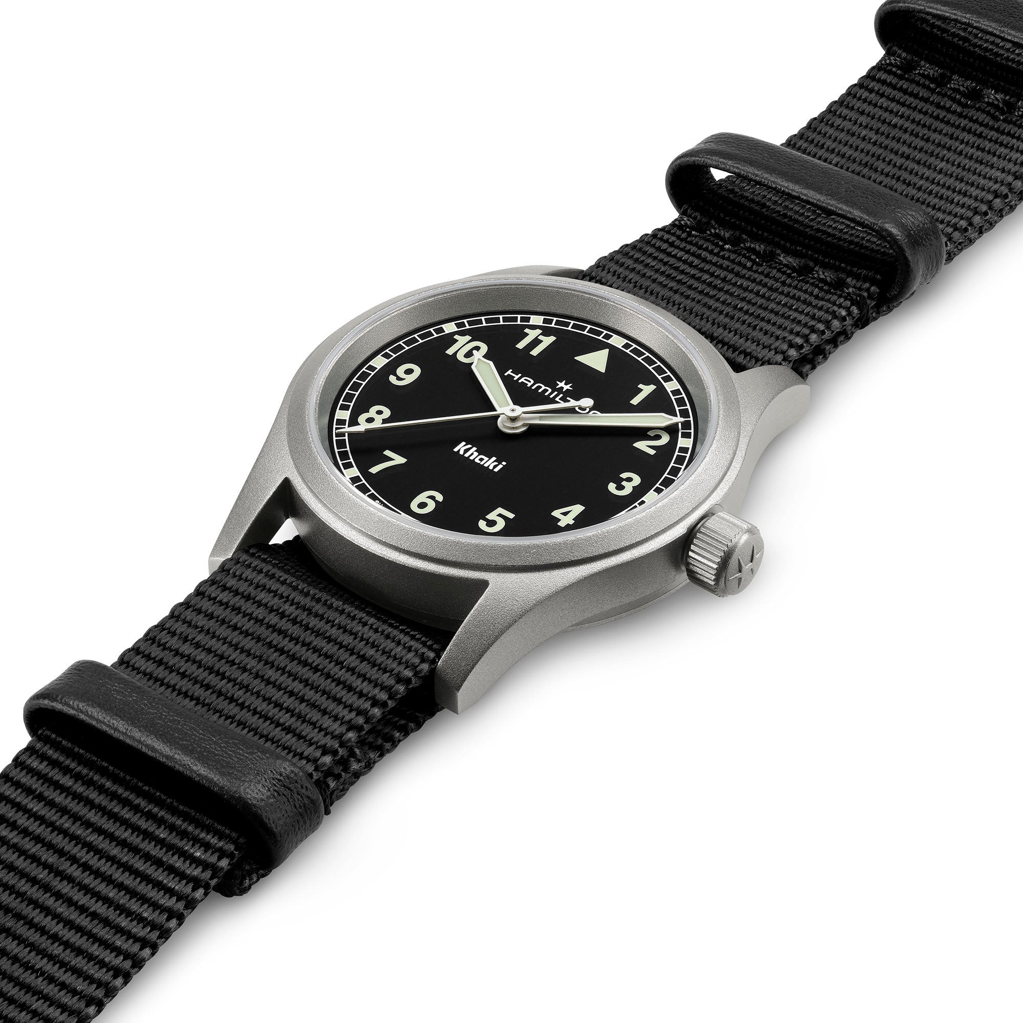 Orologio Hamilton Khaki Field Quartz 33mm Cinturino Nato - vista d'insieme