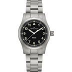 Orologio Hamilton Khaki Field Quartz 38mm Acciaio Nero