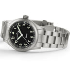 Orologio Hamilton Khaki Field Quartz 38mm Acciaio Nero - vista laterale