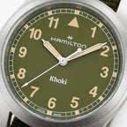 Orologio Hamilton Khaki Field Automatico 38mm Verde - dettaglio quadrante