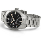 Orologio Hamilton Khaki Field Mechanical Power Reserve 40mm - vista laterale
