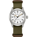 Orologio Hamilton Khaki Field Mechanical Power Reserve 40mm Nato Verde
