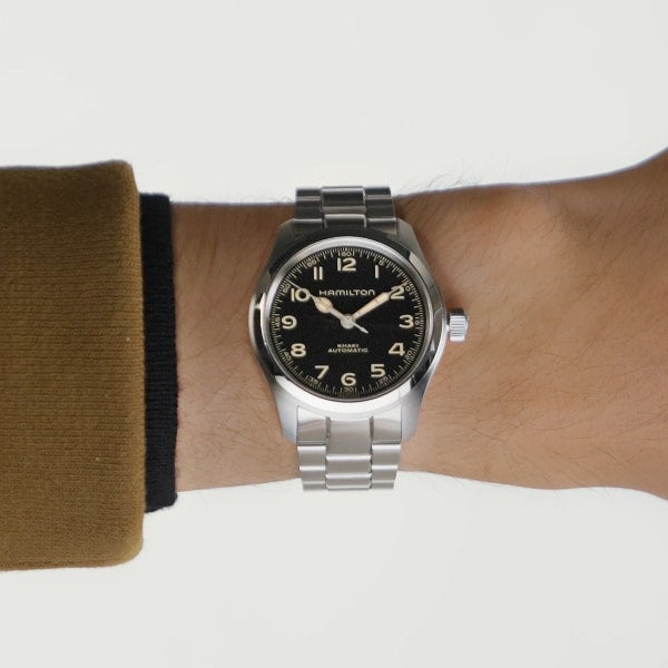 Orologio Hamilton Khaki Field Murph 38mm Acciaio - al polso