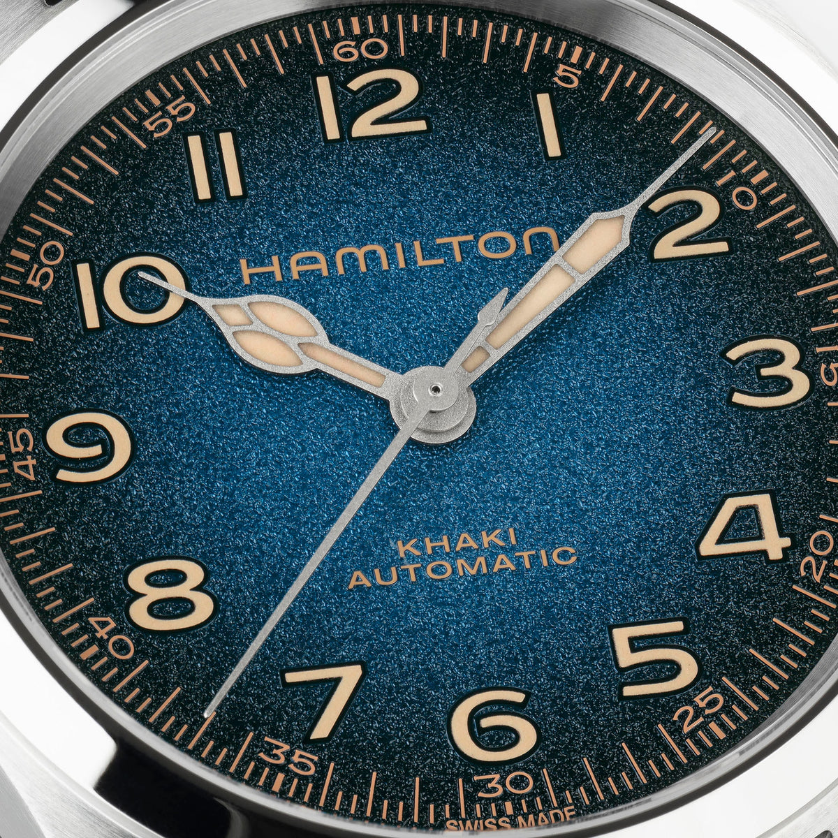 Orologio Hamilton Khaki Field Murph 38mm Quadrante Blu Bracciale Acciaio - vista 5