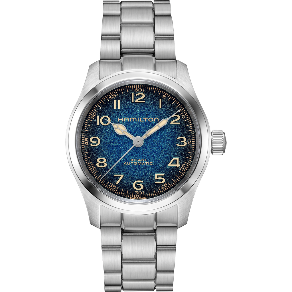 Orologio Hamilton Khaki Field Murph 38mm Quadrante Blu Bracciale Acciaio