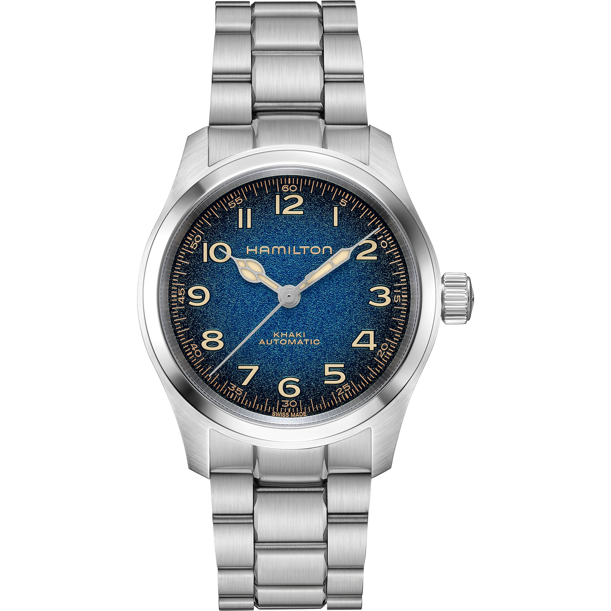 Orologio Hamilton Khaki Field Murph 38mm Quadrante Blu Bracciale Acciaio