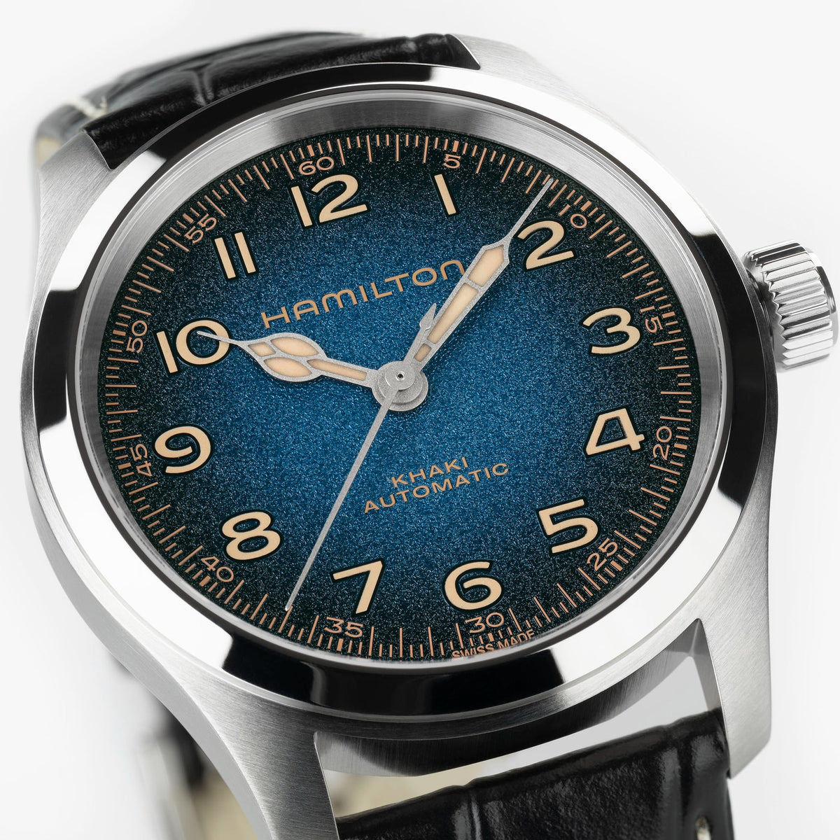 Orologio Hamilton Khaki Field Murph 38mm Quadrante Blu - vista 5