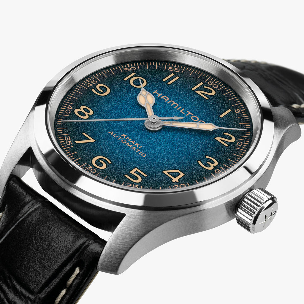 Orologio Hamilton Khaki Field Murph 38mm Quadrante Blu - vista 6
