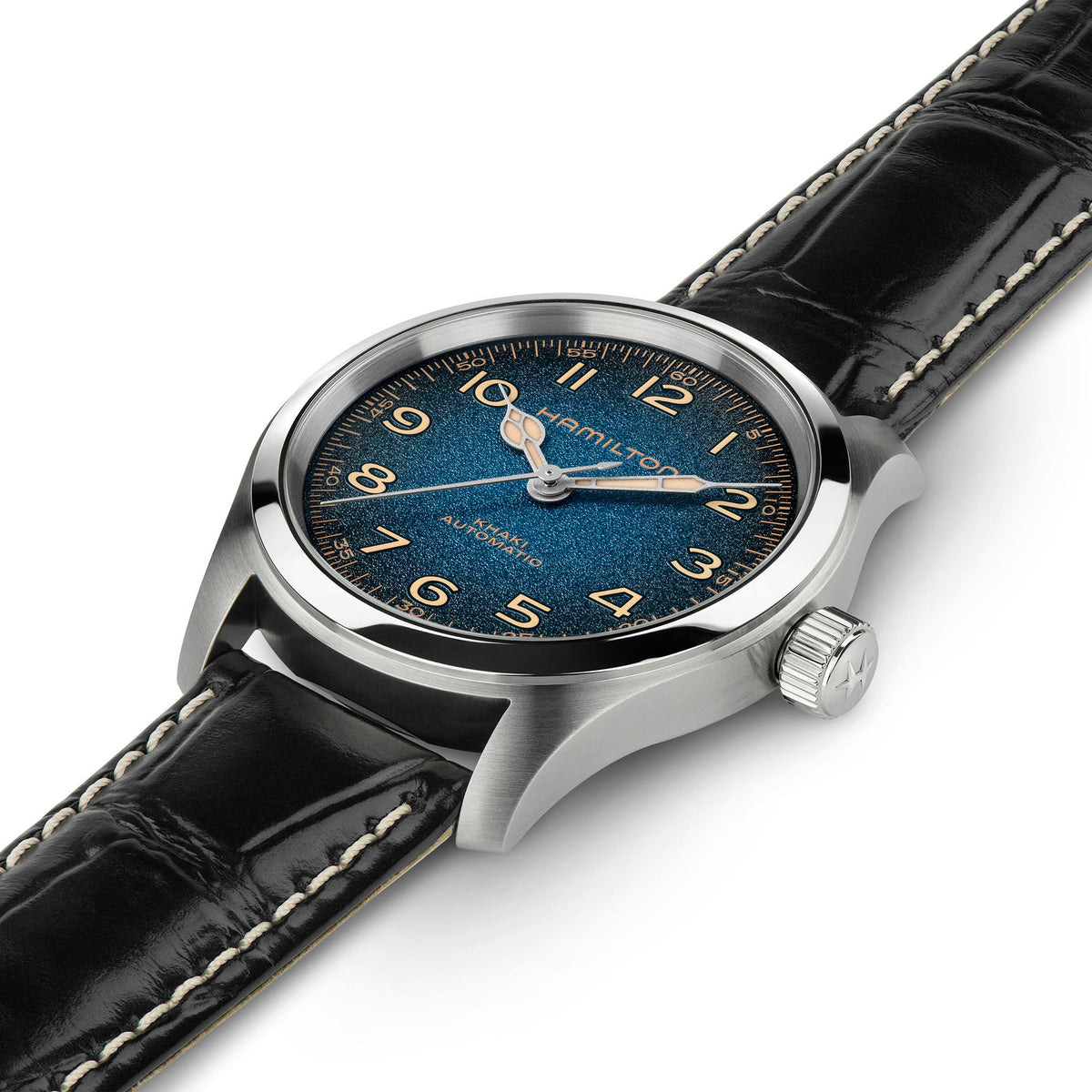 Orologio Hamilton Khaki Field Murph 38mm Quadrante Blu - vista 2