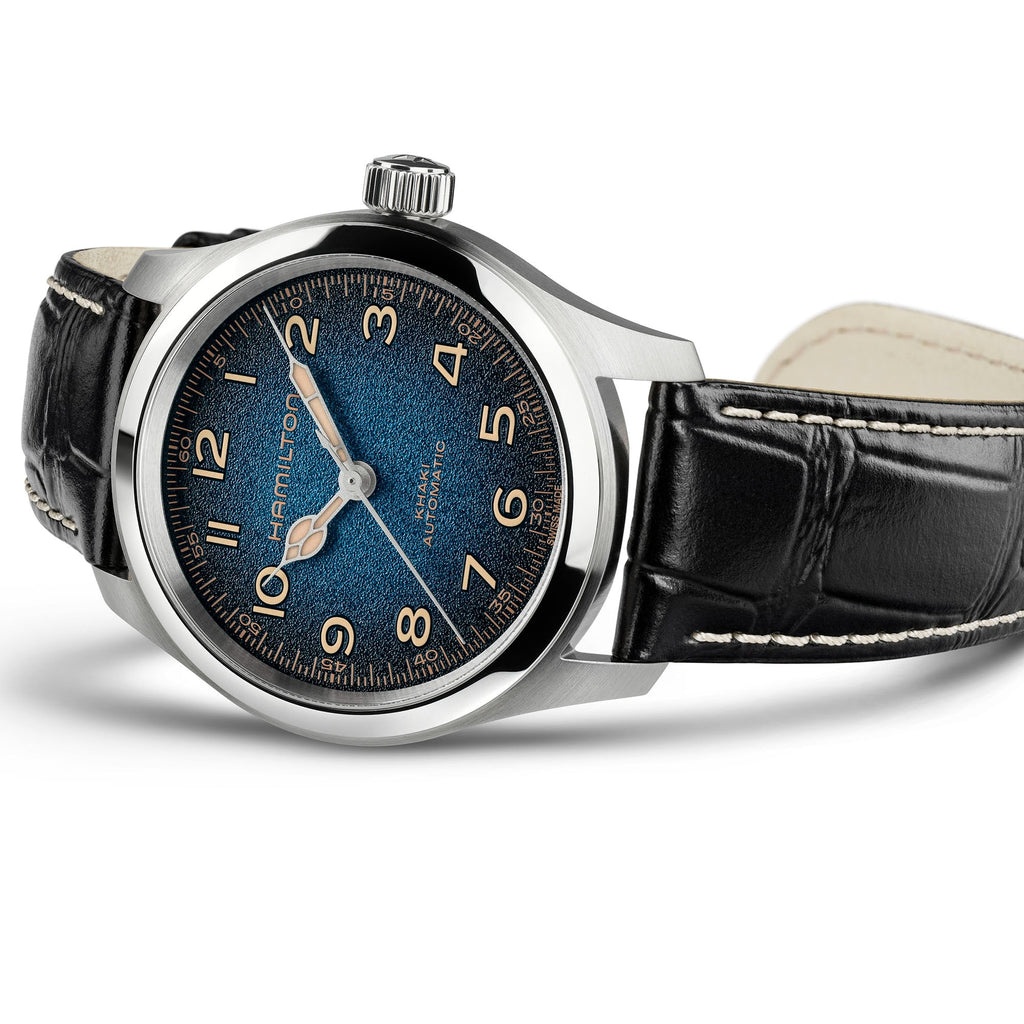 Orologio Hamilton Khaki Field Murph 38mm Quadrante Blu - vista 3