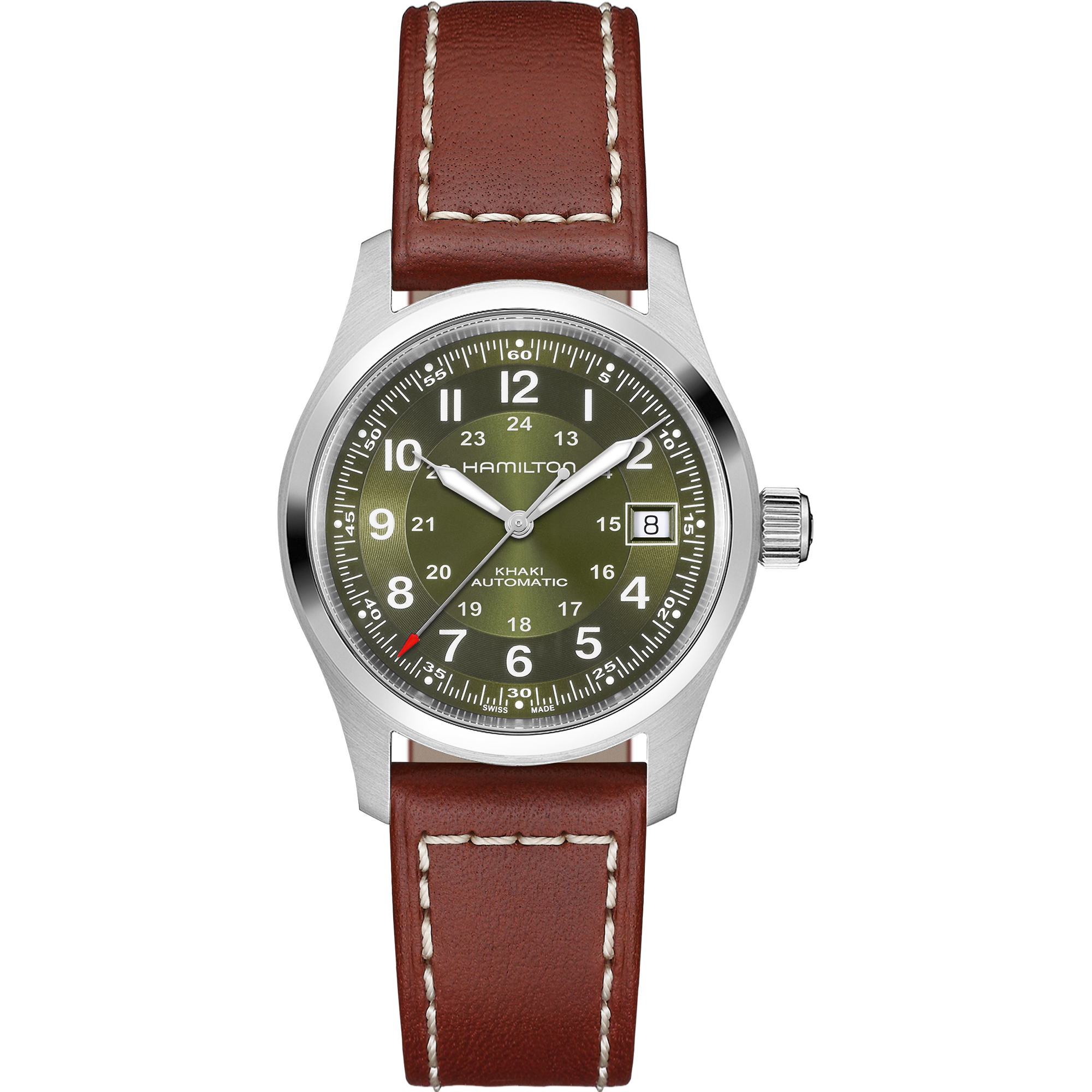 Orologio Hamilton Khaki Field Automatico 38mm Quadrante Verde