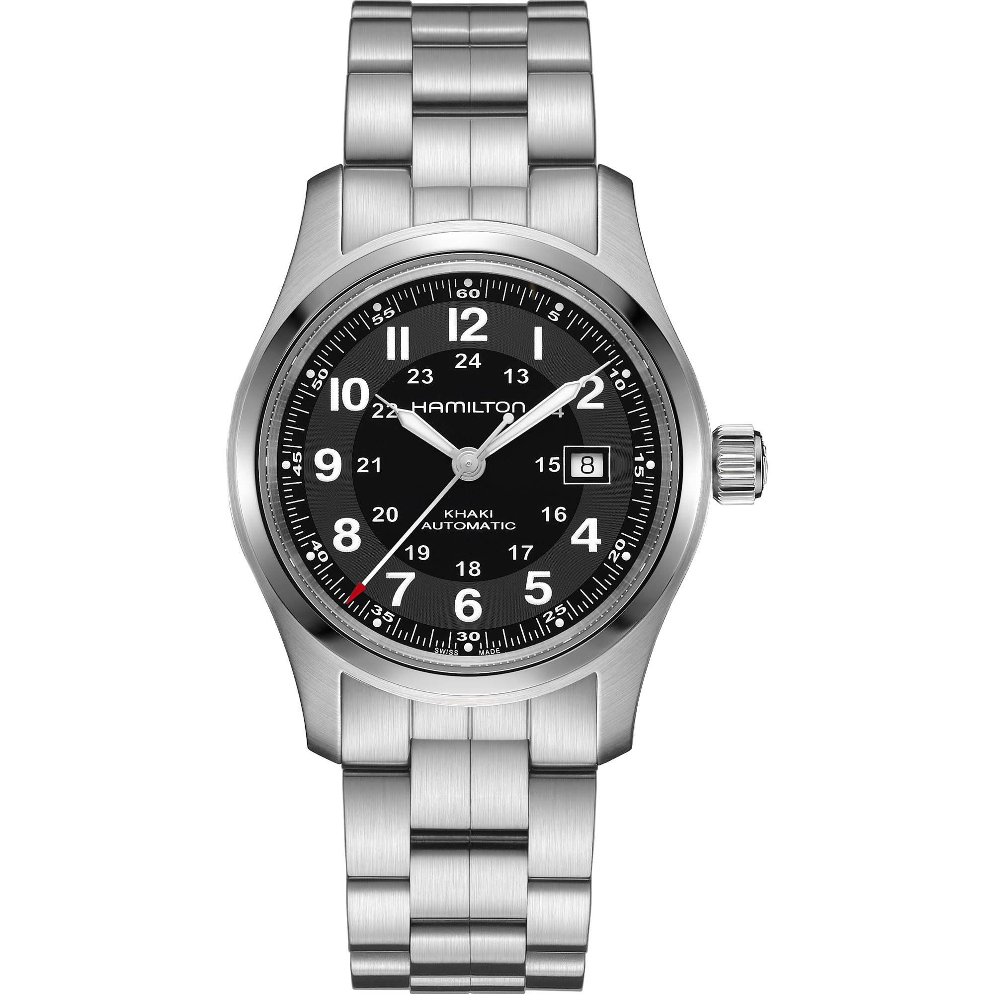 Orologio Hamilton Khaki Field Automatico Acciaio Nero