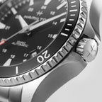 Orologio Hamilton Khaki Navy Scuba Automatico Nero - dettaglio quadrante