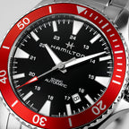 Orologio Hamilton Khaki Navy Scuba Automatico H-10 Nero - dettaglio quadrante