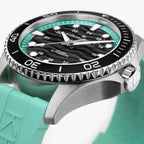 Orologio Hamilton Khaki Navy Scuba Auto 40mm Turchese - dettaglio