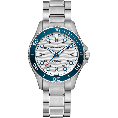 Orologio Hamilton Khaki Navy Scuba Auto 40mm Bianco e Blu