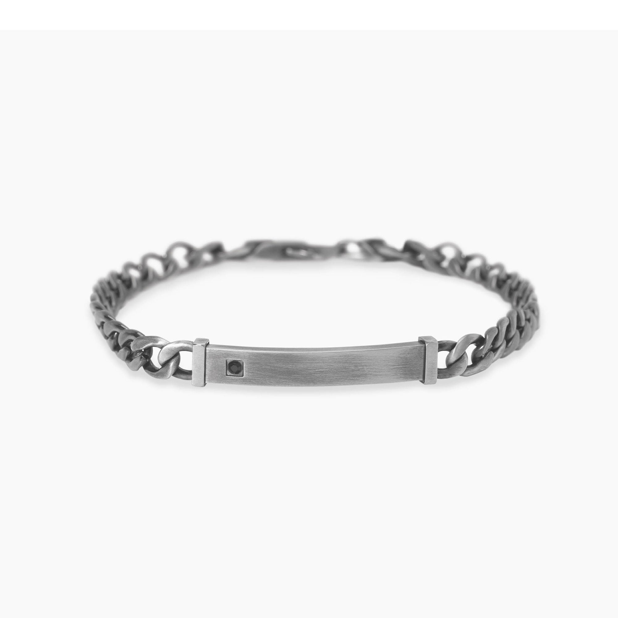 Bracciale Kidult Style 17 Uomo Acciaio Spazzolato Gunmetal 831119 | ARVIMO Gioielli