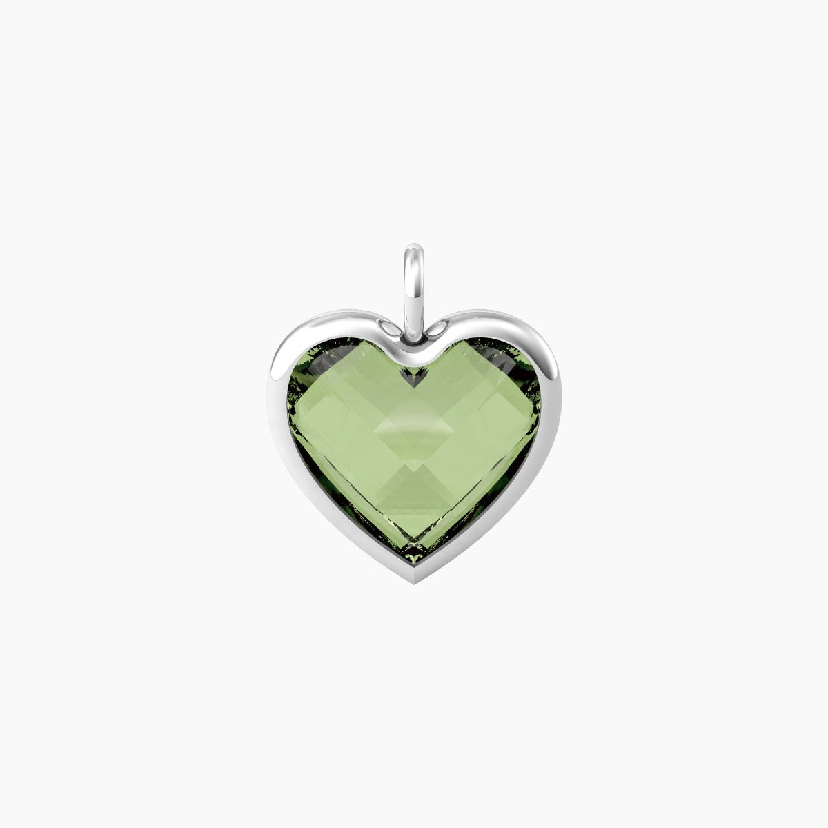 Charm Kidult By You Energy Stone Vita cuore glass verde 741089 | ARVIMO Gioielli