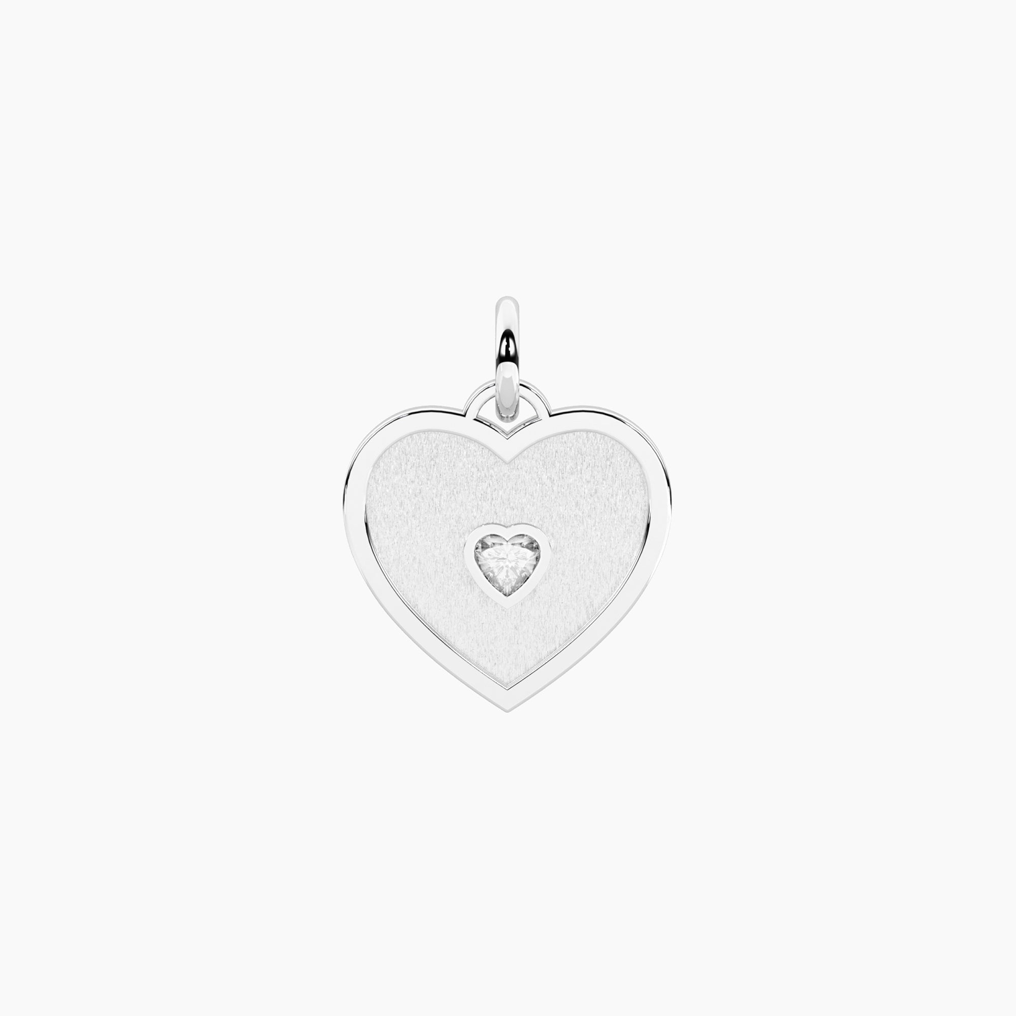 Charm Kidult Symbols Cuore Acciaio Cristallo Taglio Cuore 741044 | ARVIMO Gioielli